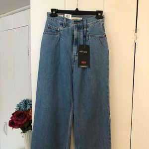Levi's Tailored High Waist Loose Jeans Pants Trousers Show Me The Money Wide Leg